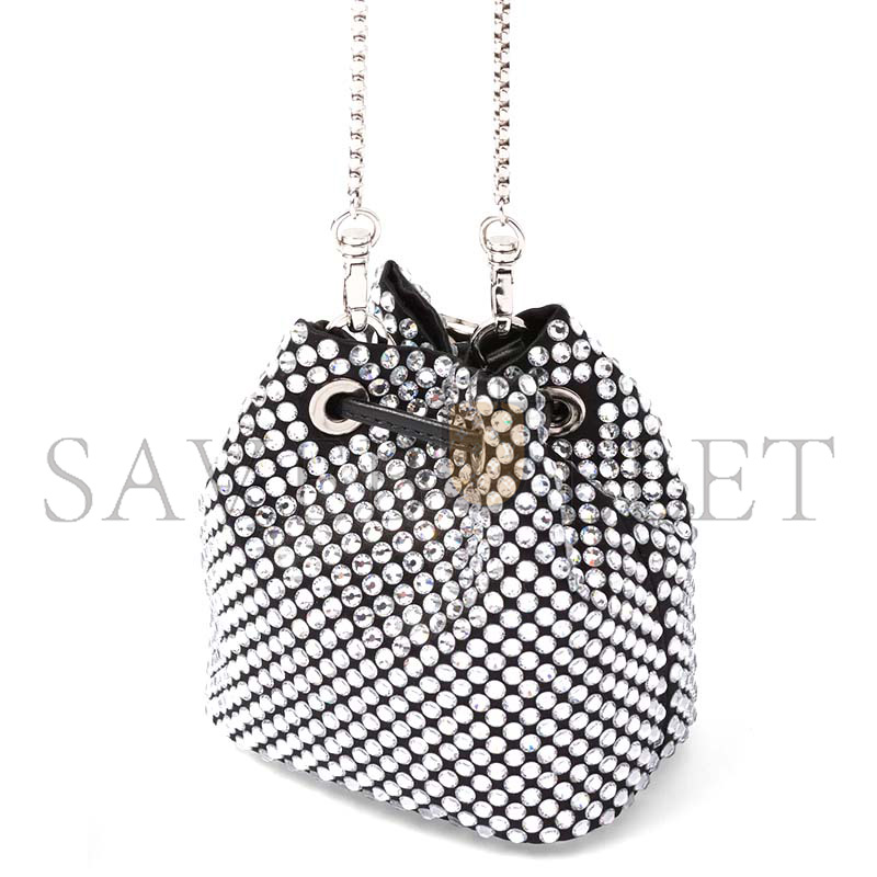 PRADA EMBELLISHED SATIN MINI-POUCH 1NR016 (12*9*6cm)